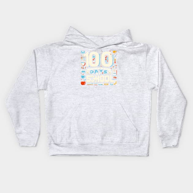 100 days of School Kids Hoodie by TaansCreation 